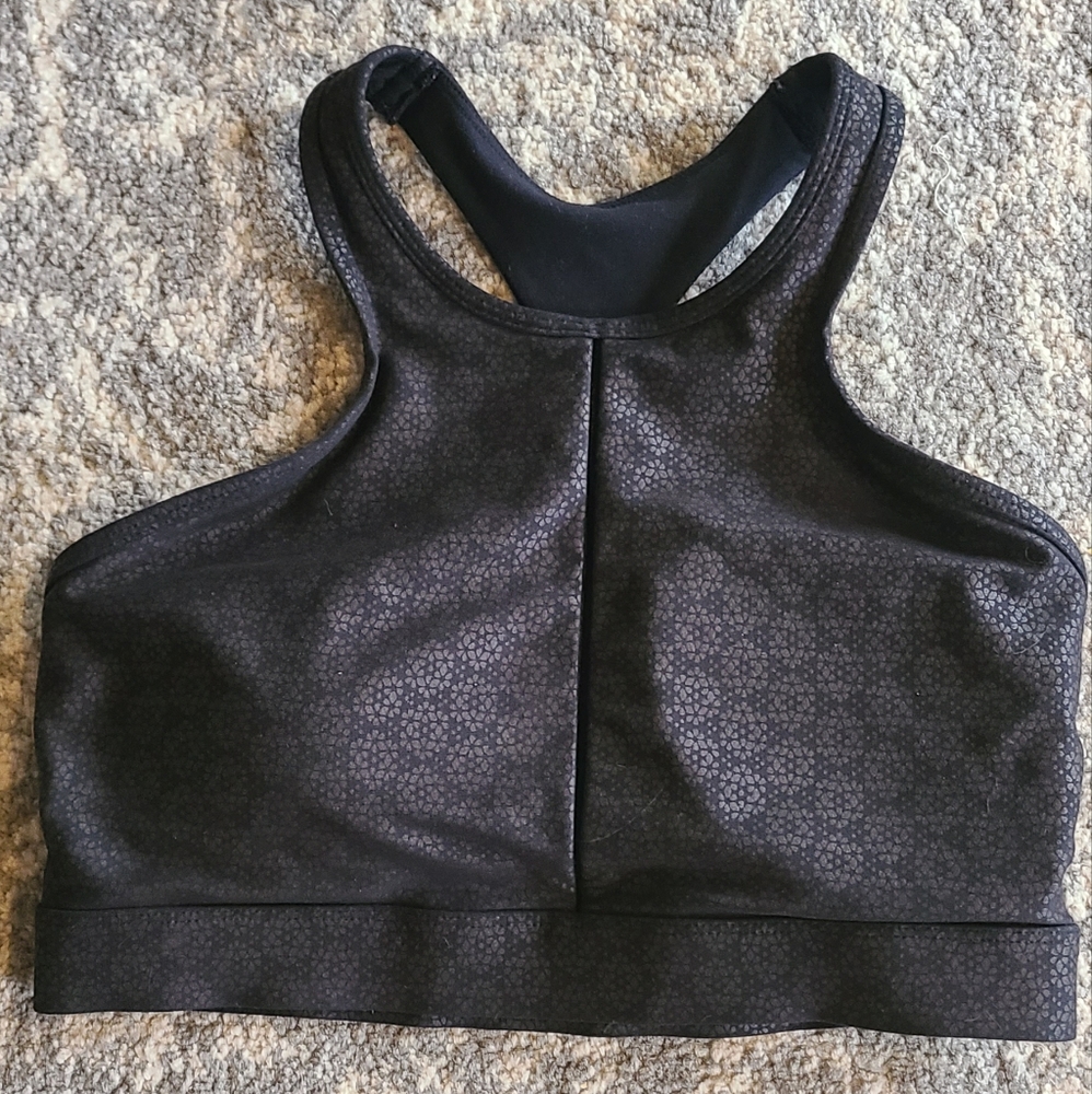 Zyia Active Black Flower Power Bra